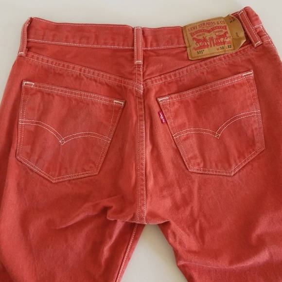 Levi's Other - Levi Straiss 501 W33 L32 Red Button Fly